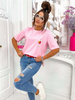 Pastelowa rózowa koszulka tshirt aperol 